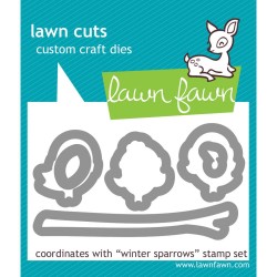 Lawn Fawn Winter Sparrow die set